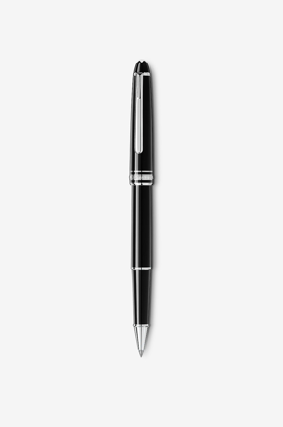 MONTBLANC Rollerball-Stift Meisterstück Classic Platinum Haus SCHWARZ 1