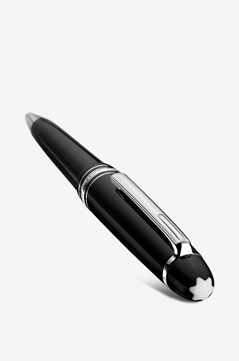 MONTBLANC Kugelschreiber Meisterstück Midsize Platinum Haus SCHWARZ 3
