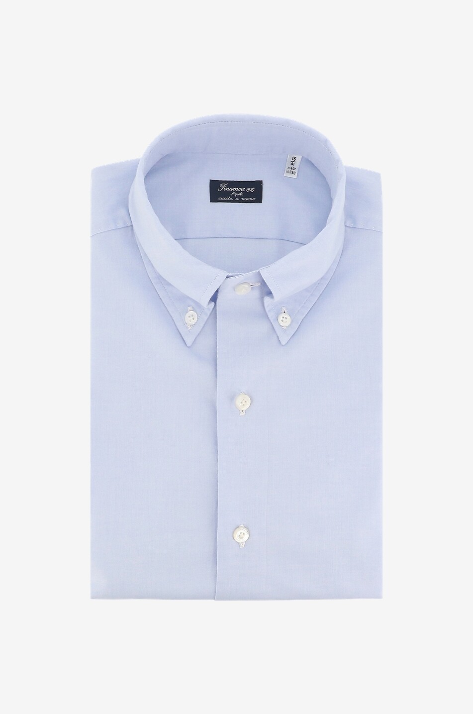 FINAMORE Chemise à manches longues à col boutonné Leonardo Homme BLEU CLAIR 1