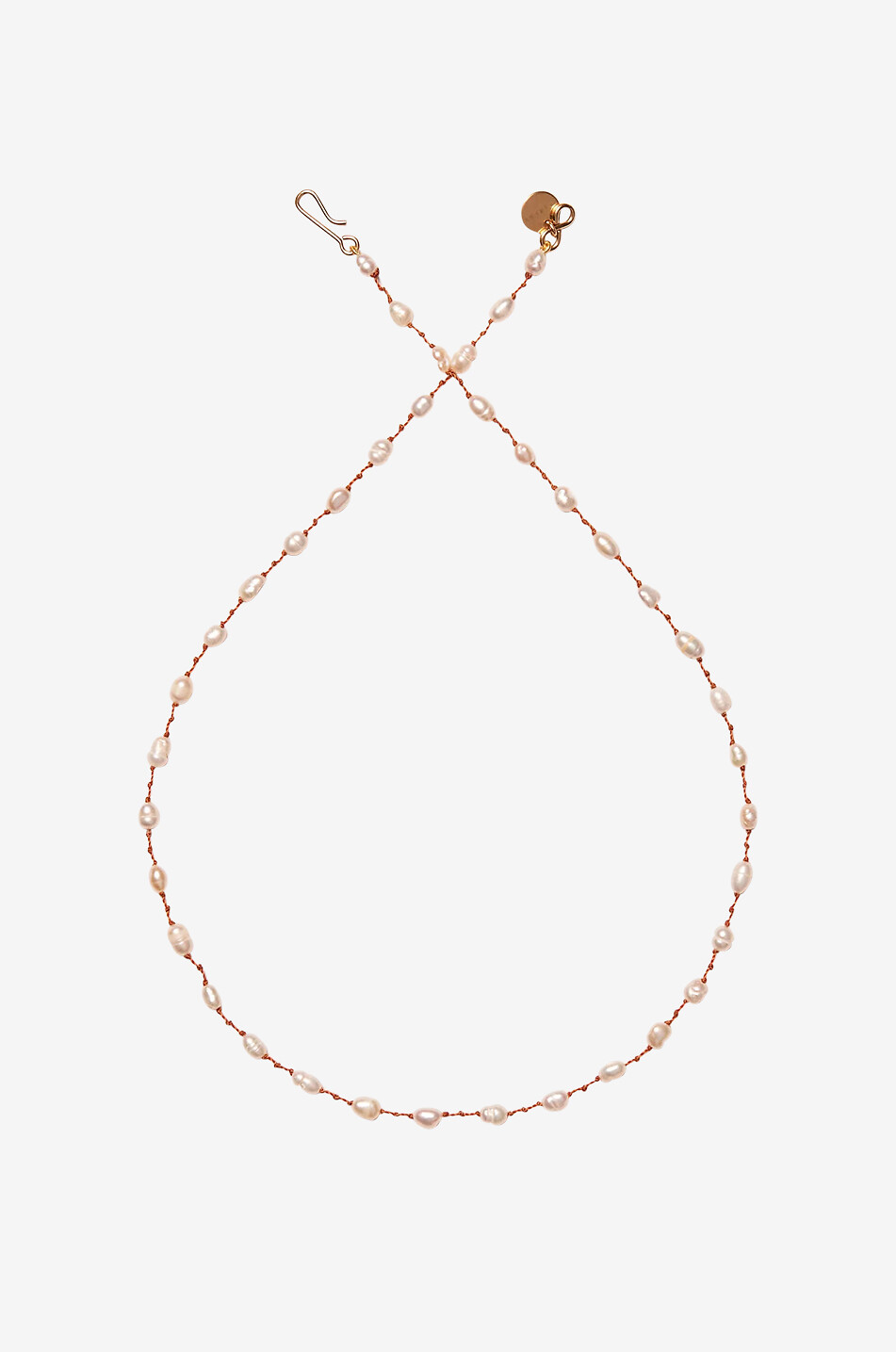 Collier sur cordon orné de perles Mini Bird White