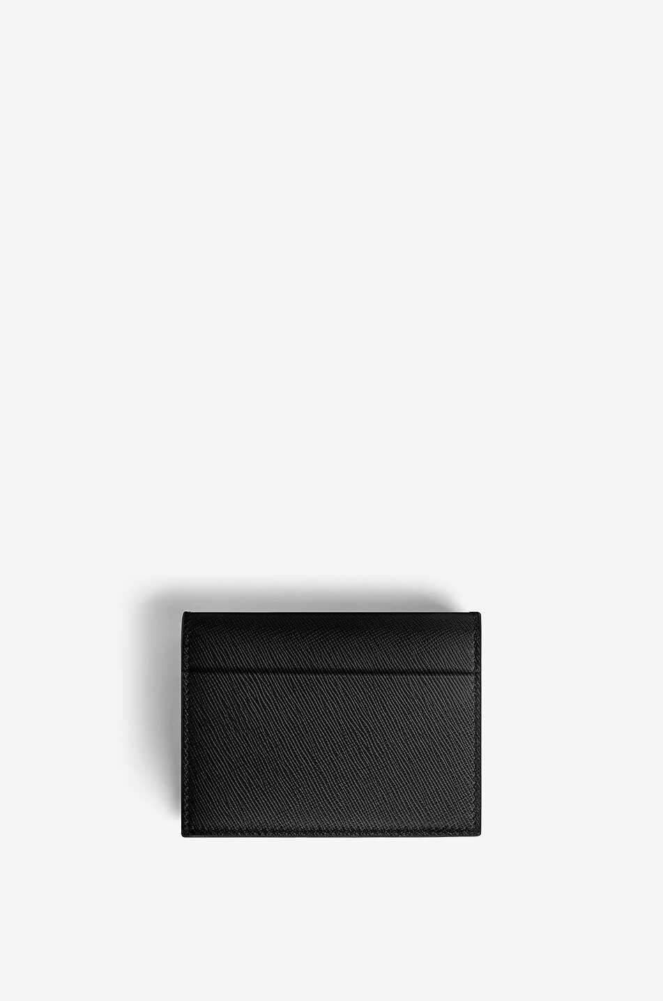 MONTBLANC Petit portefeuille en cuir saffiano Sartorial Nano 3cc Homme NOIR 5