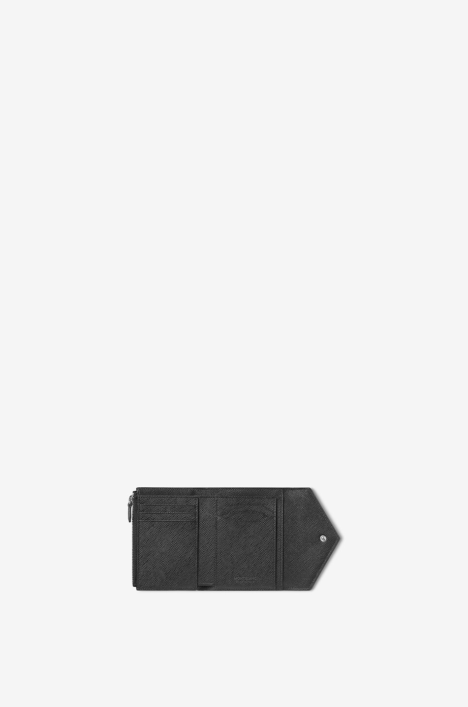Portefeuille enveloppe en cuir saffiano Sartorial Trio 6cc