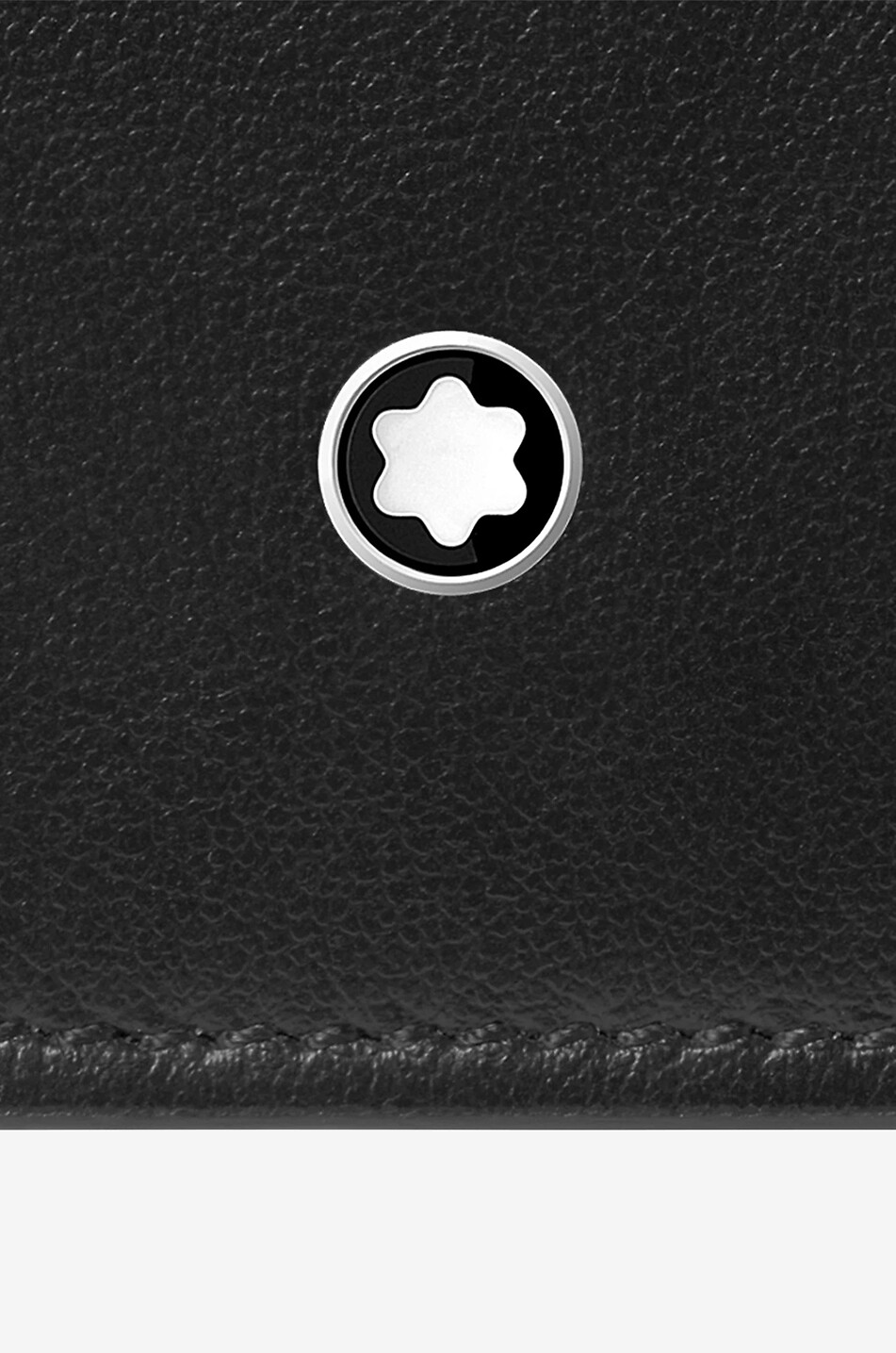 MONTBLANC Petit portefeuille en cuir Lisse Soft Nano 3cc Homme NOIR 4