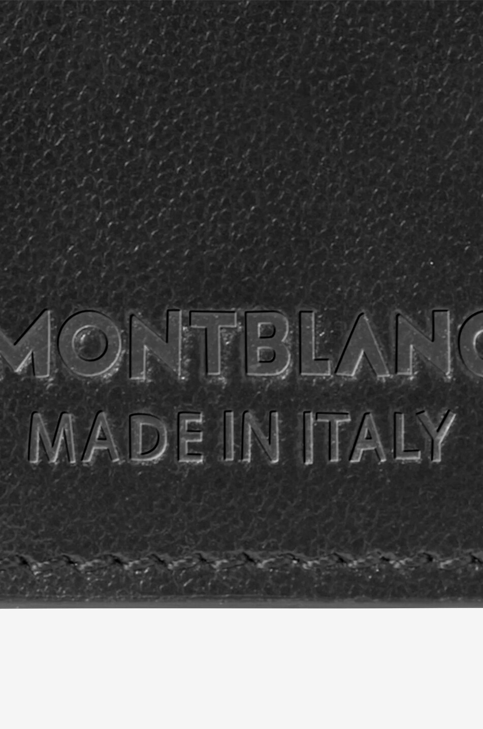 MONTBLANC Petit portefeuille en cuir Lisse Soft Nano 3cc Homme NOIR 5