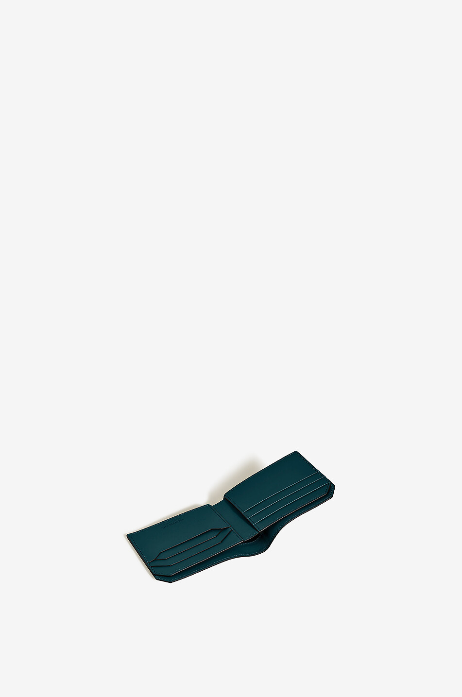 Portefeuille en cuir lisse Soft 6cc Dark Pool