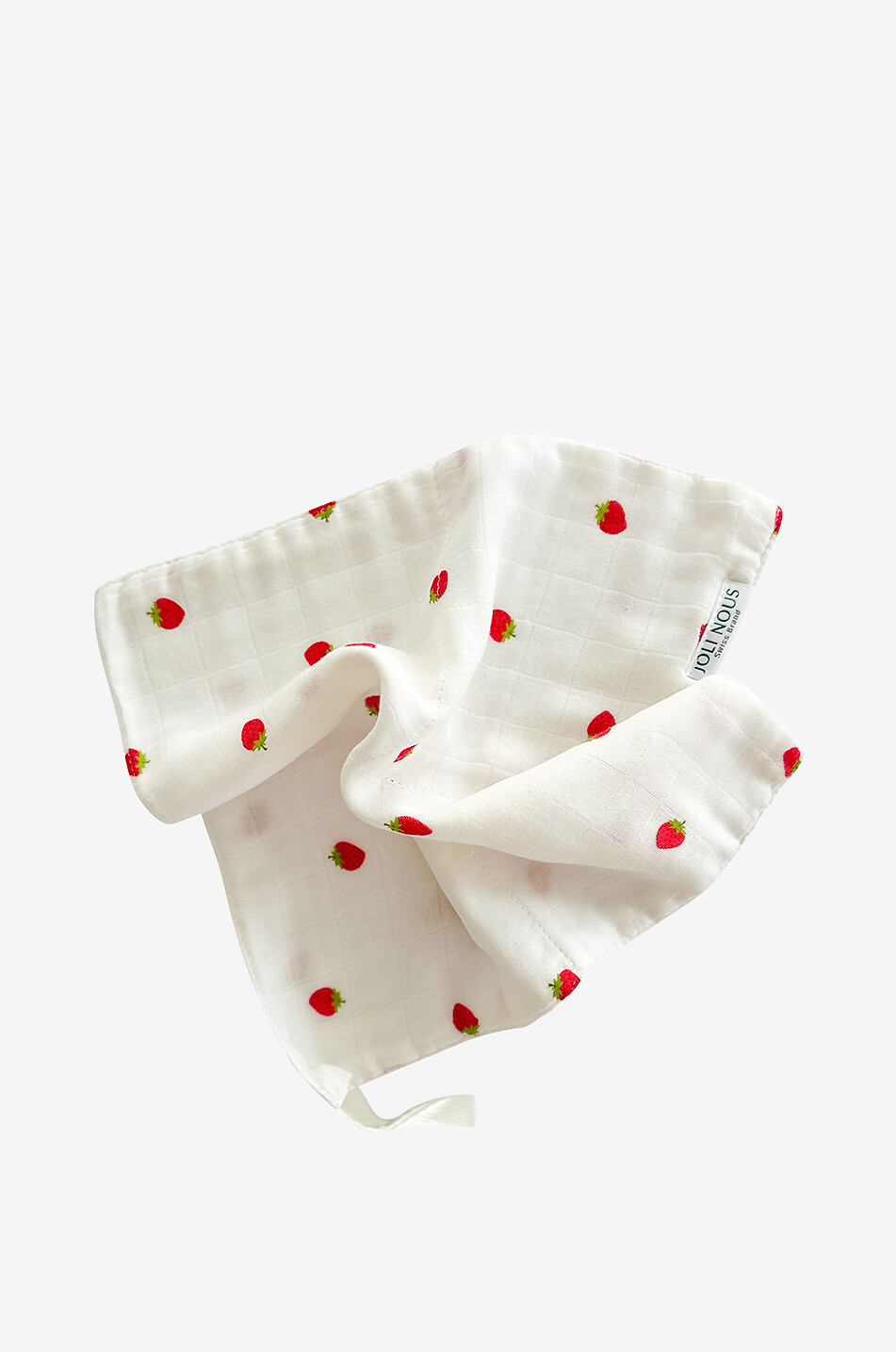 JOLI NOUS Babytuch Le Lange Mini Fraise Baby WEISS 1