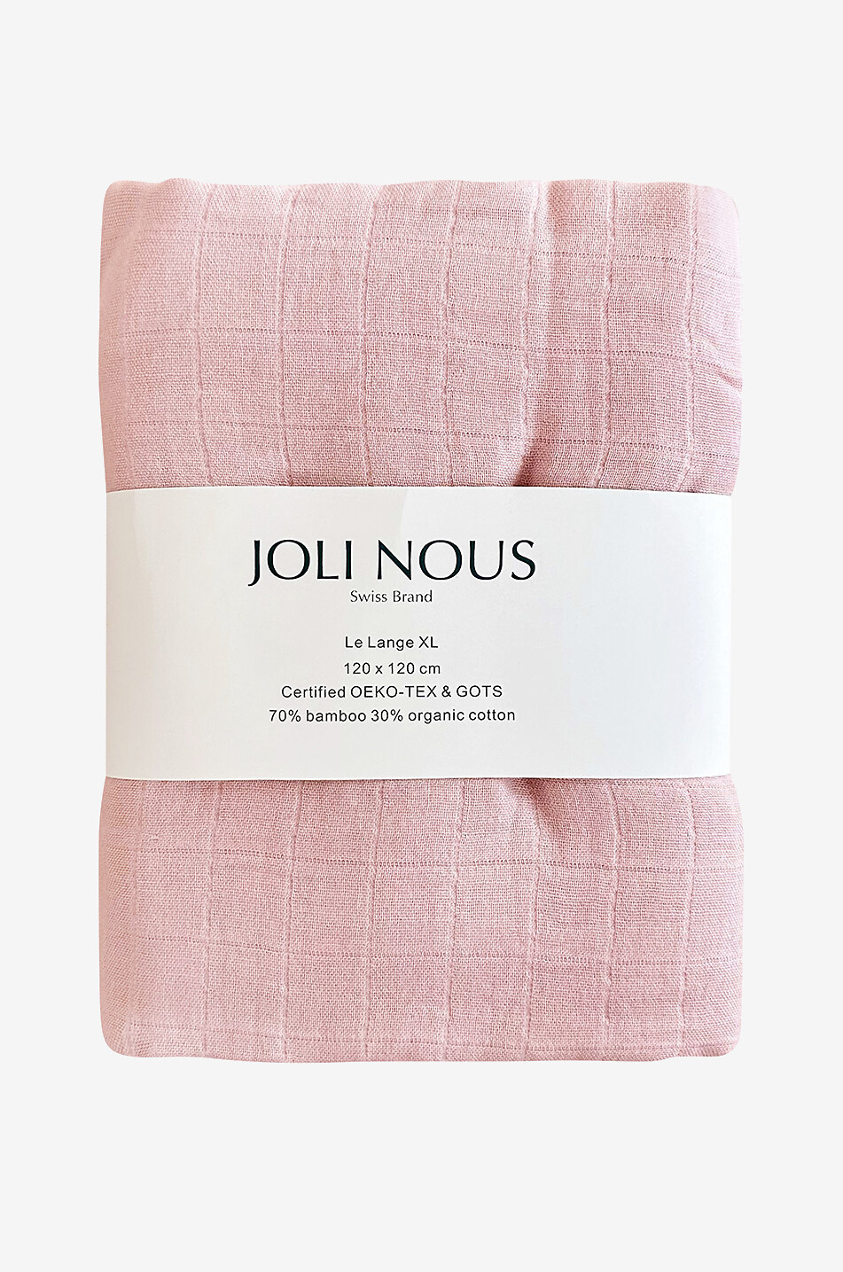 JOLI NOUS Babytuch Le Lange XL Rose Baby HELLROSA 1