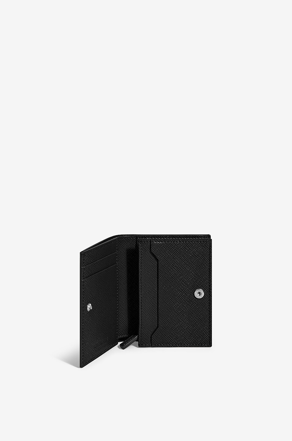 MONTBLANC Petit portefeuille en cuir saffiano Sartorial Nano 3cc Homme NOIR 3