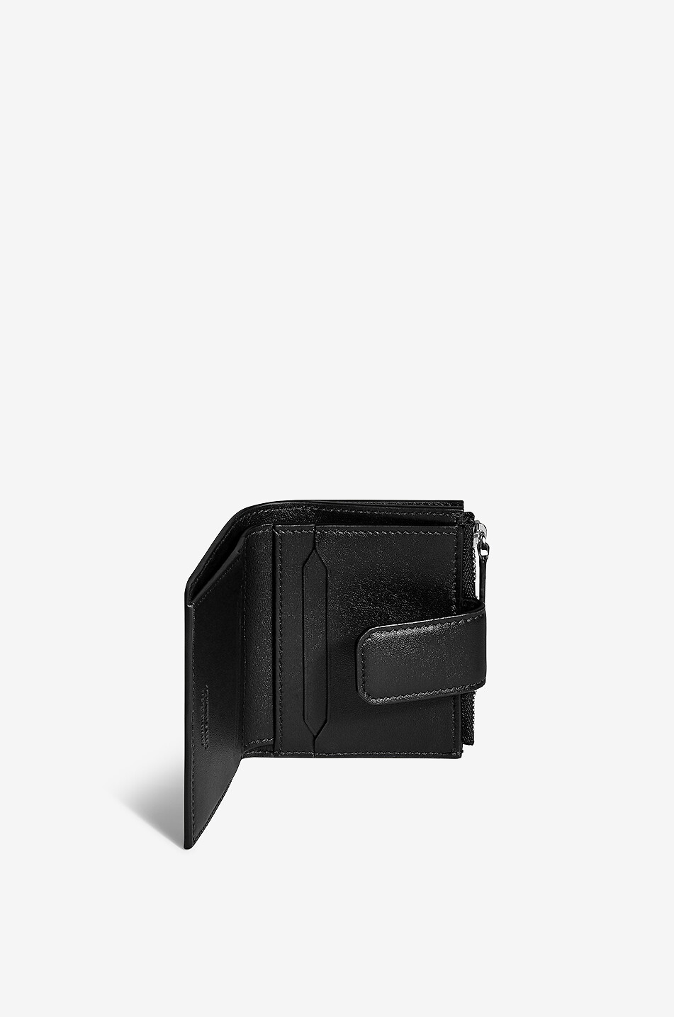 MONTBLANC Brieftasche aus Glattleder Soft Mini 6cc Herren SCHWARZ 3