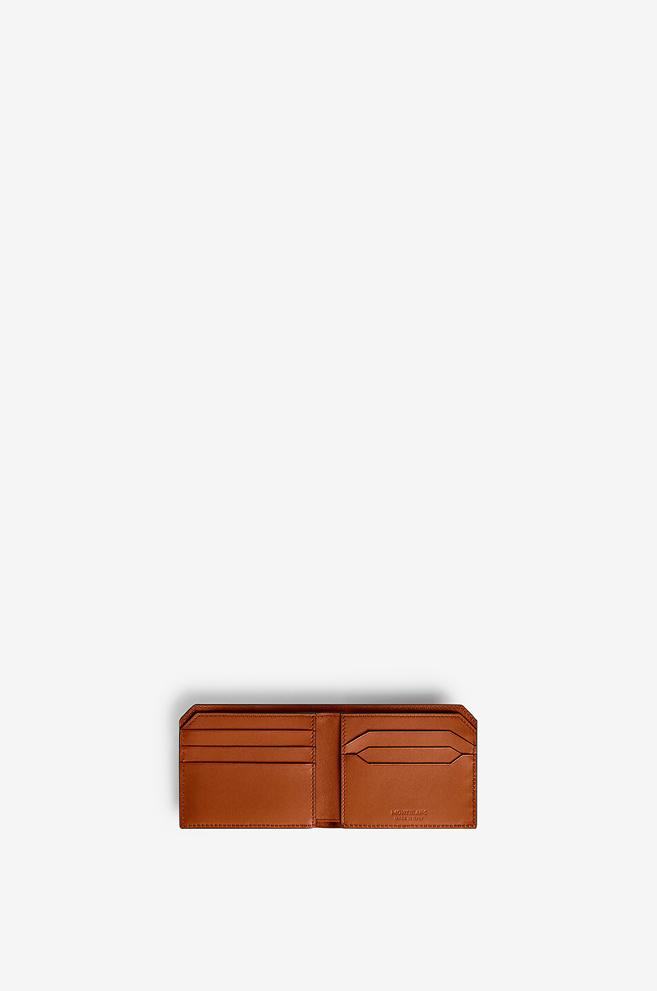MONTBLANC Portefeuille en cuir lisse Soft 6cc Rust Homme ROUGE FONCÉ 2