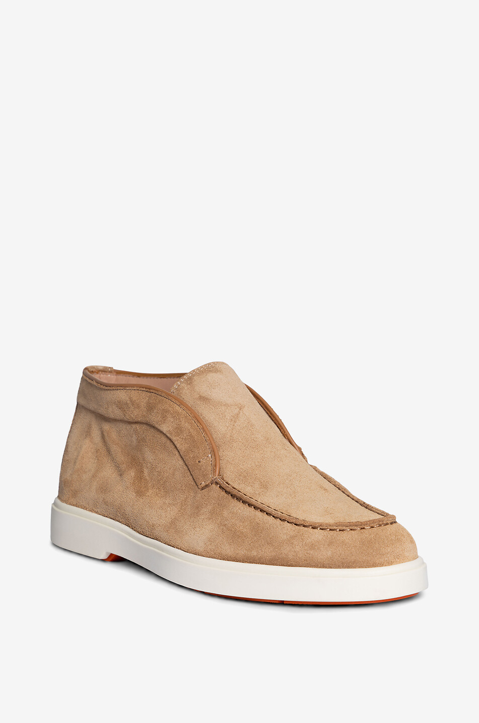 SANTONI Loafer spirit suede ankle boots Women LIGHT BROWN 1