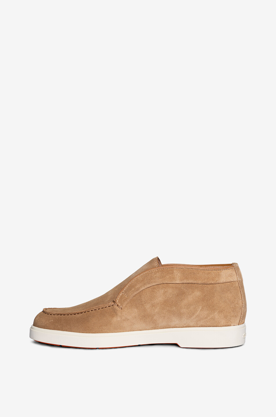 SANTONI Loafer spirit suede ankle boots Women LIGHT BROWN 3