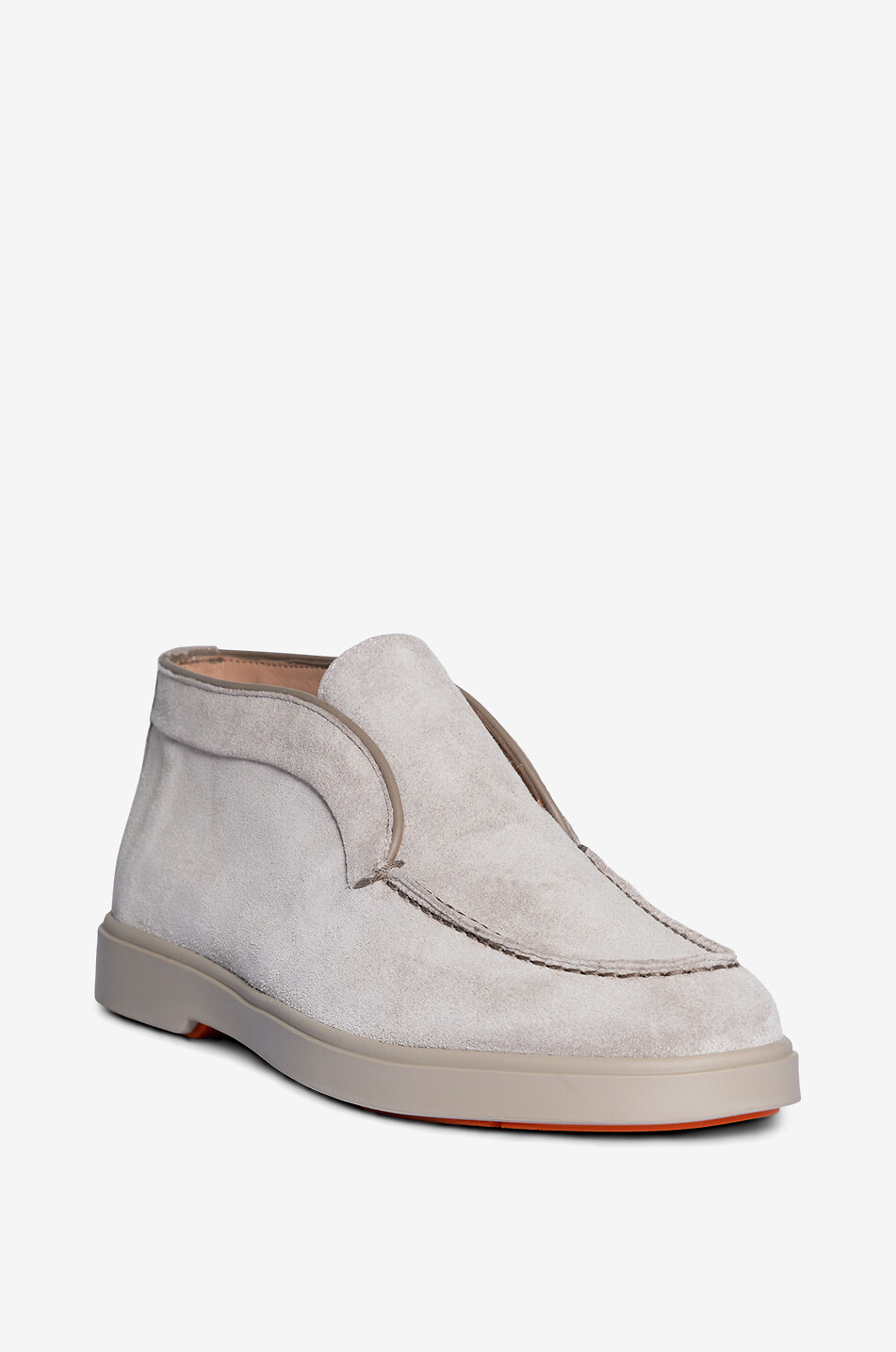 ロングブーツ SANTONI Dove Grey Suede Ankle Boots Santoni Dove grey suede ankle boots | gebnegozionline