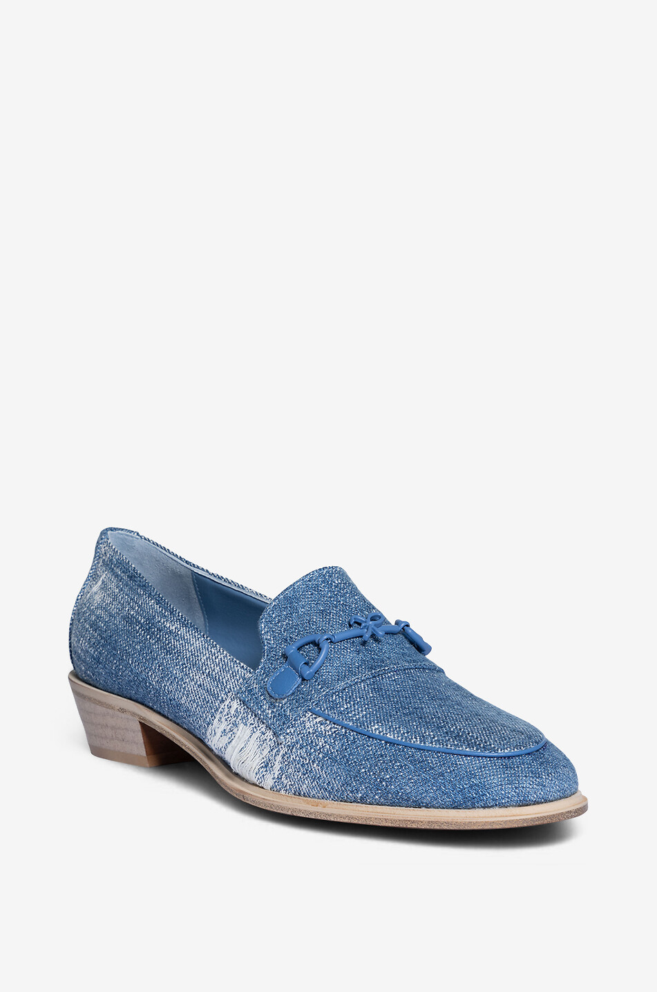 ROBERTO FESTA X BONGÉNIE Axel 35 velvet loafers Women MEDIUM BLUE 1