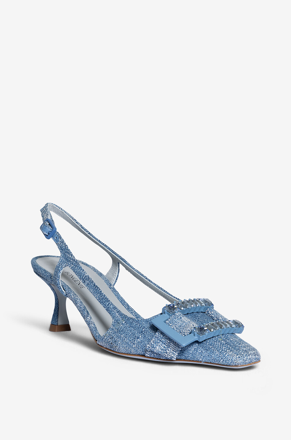 Escarpins à bride arrière en toile Atena 60