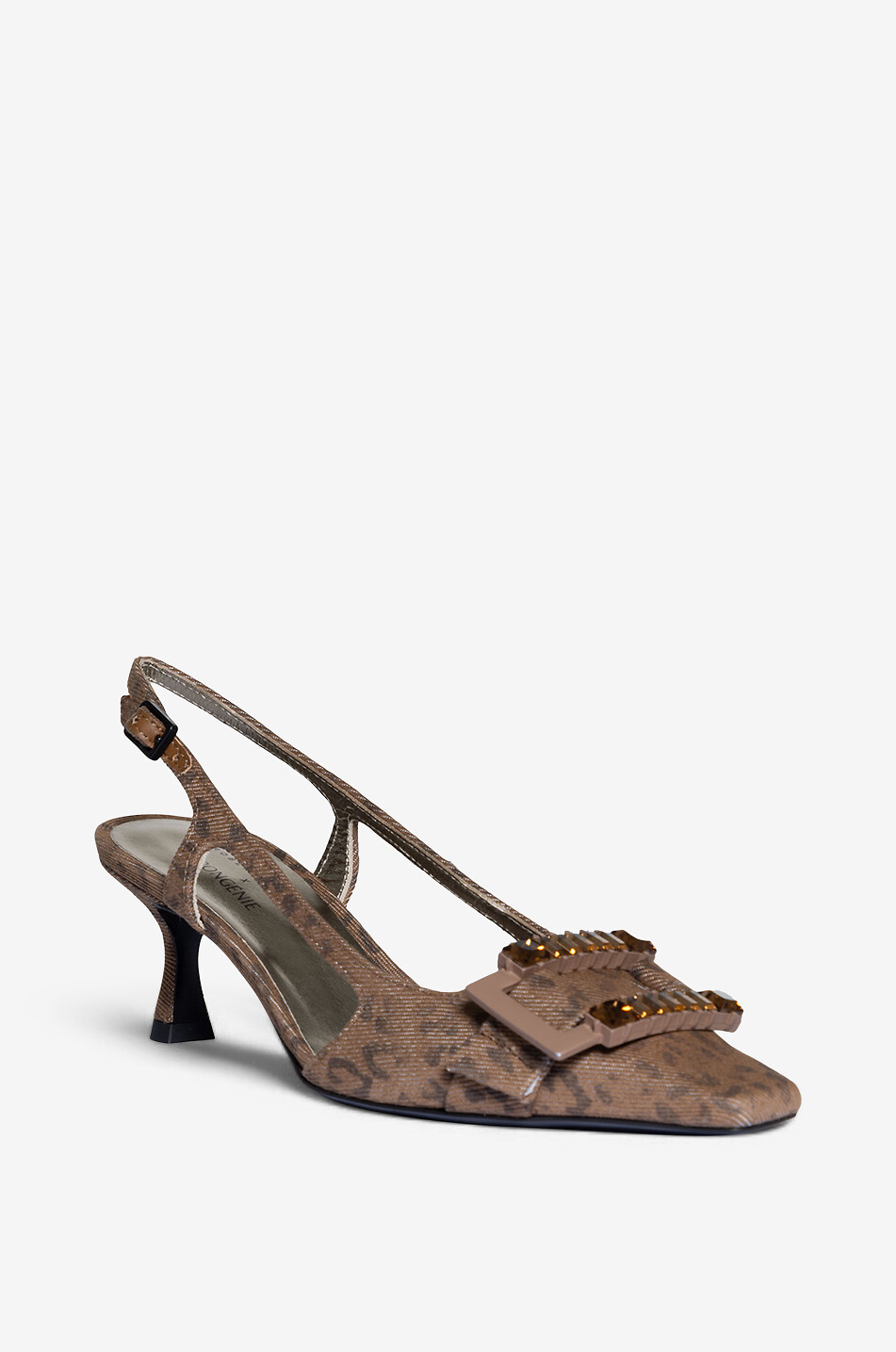 Escarpins à bride arrière en toile Atena 60