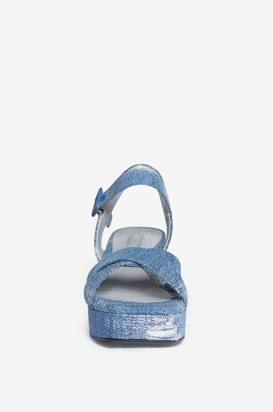 ROBERTO FESTA X BONGÉNIE Sandalen mit Blockabsatz Tella 70 Damen BLAU 2