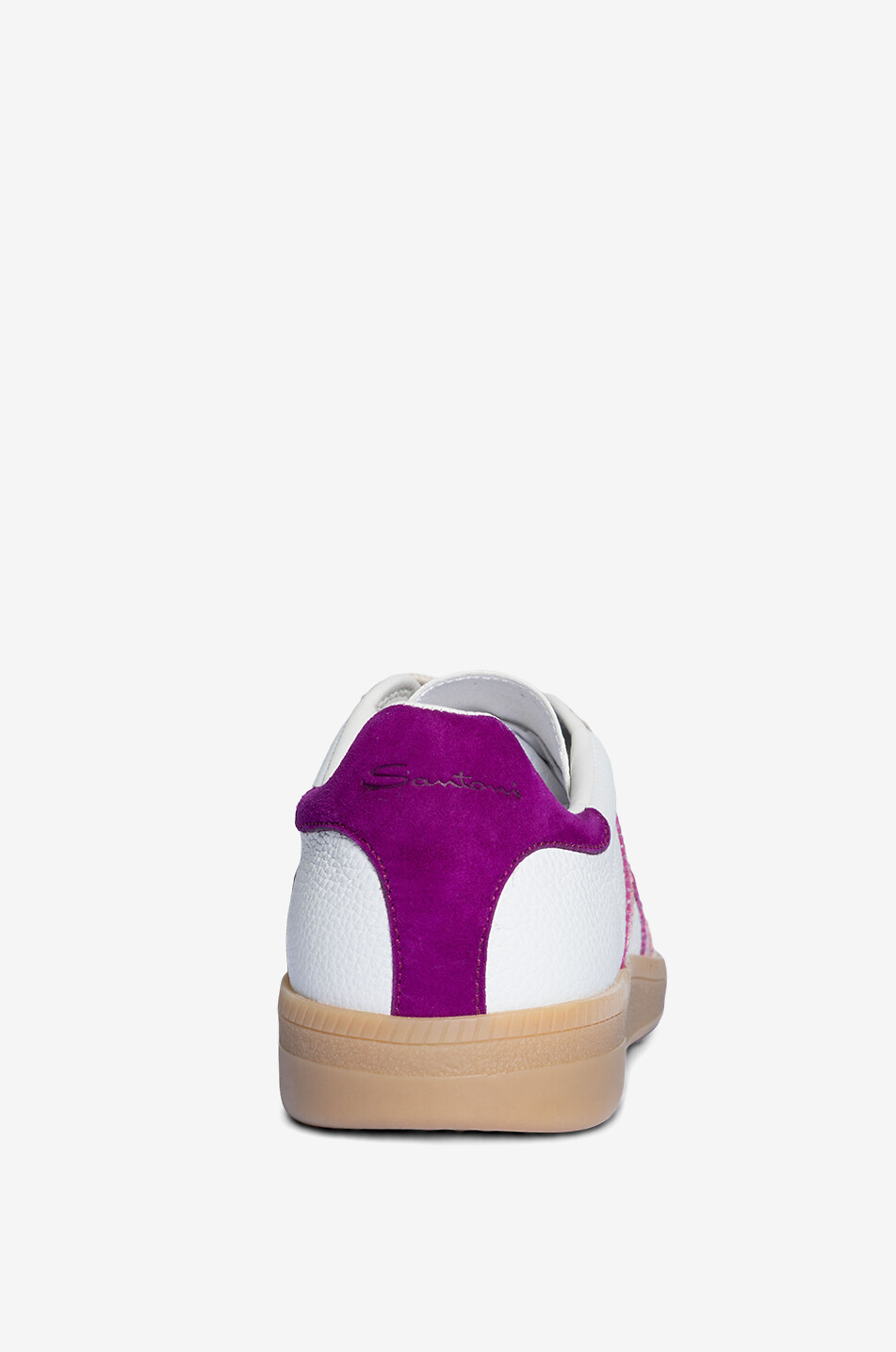 SANTONI Baskets basses en cuir DBS Oly Femme ROSE 4