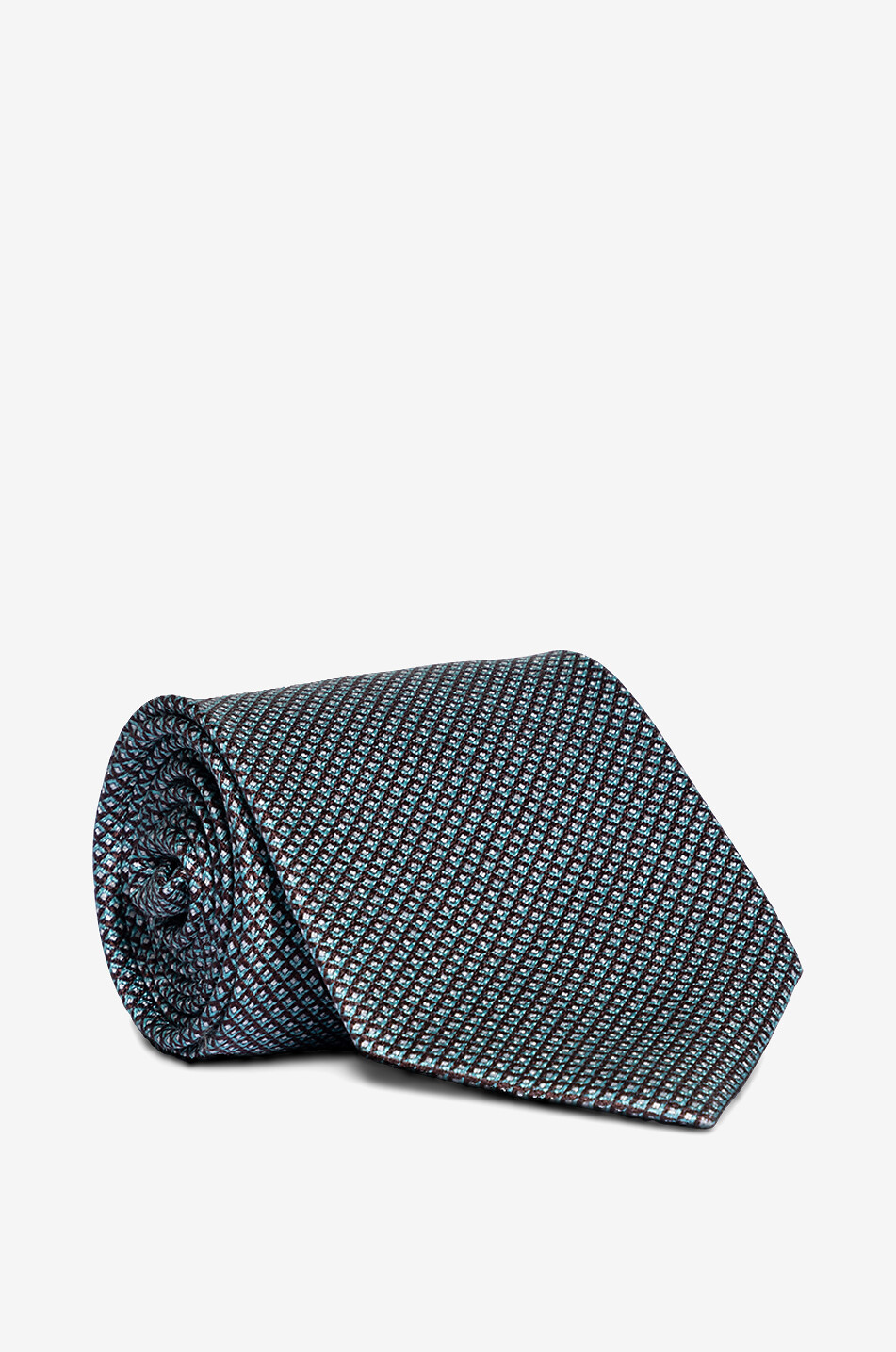 BRIONI Seidenjacquard-Krawatte mit Geomotiven Herren MITTELGRÜN 1