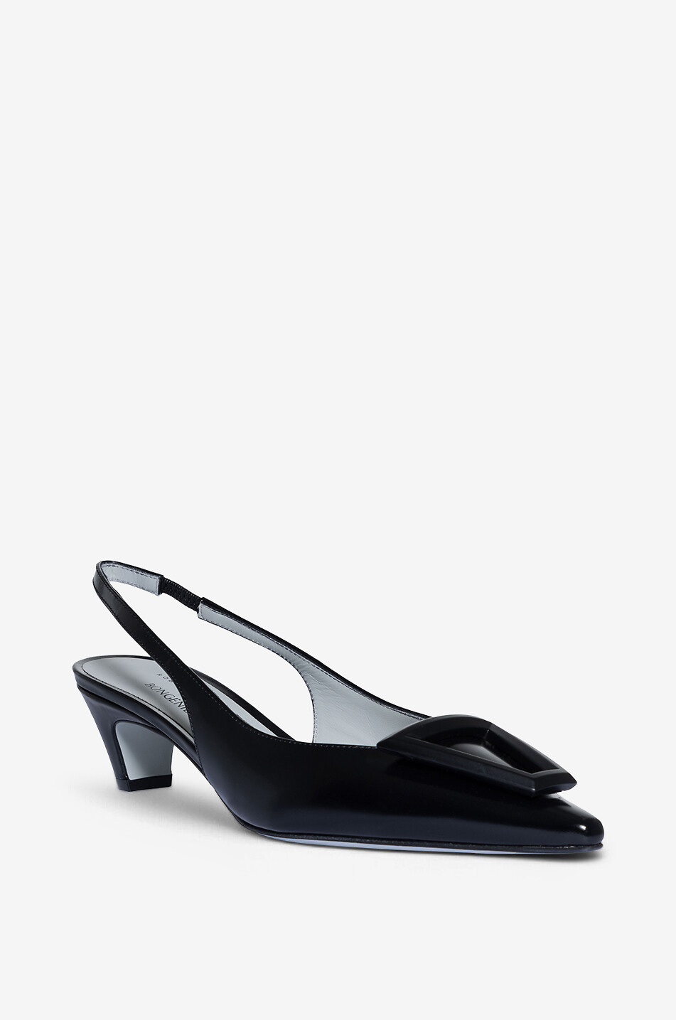 ROBERTO FESTA X BONGÉNIE Pumps mit hinterem Riemchen aus Leder Dorien Damen SCHWARZ 1