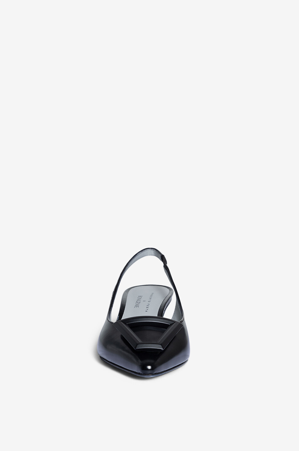 ROBERTO FESTA X BONGÉNIE Pumps mit hinterem Riemchen aus Leder Dorien Damen SCHWARZ 2
