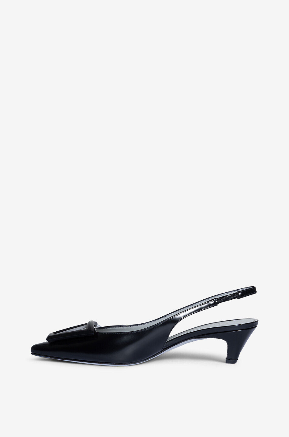 ROBERTO FESTA X BONGÉNIE Pumps mit hinterem Riemchen aus Leder Dorien Damen SCHWARZ 3