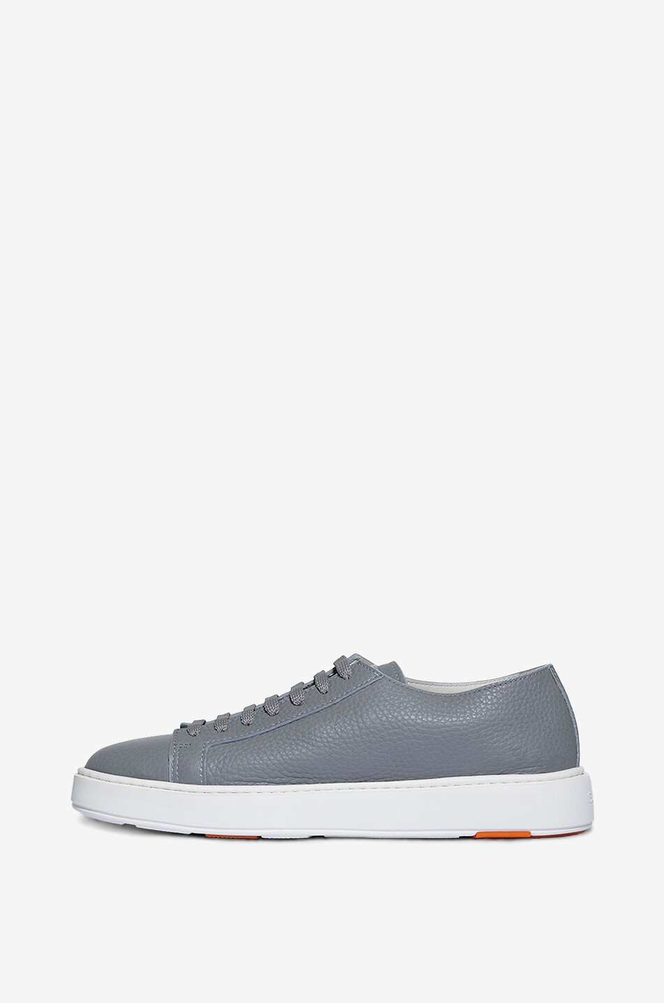 Niedrige Schnürsneakers aus Glattleder