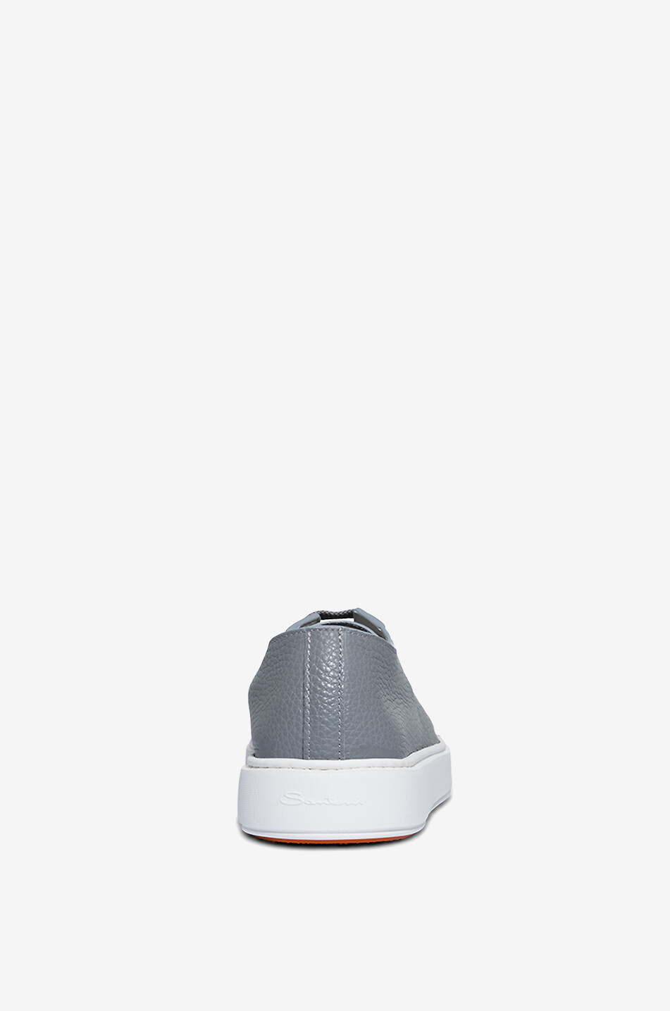 Niedrige Schnürsneakers aus Glattleder
