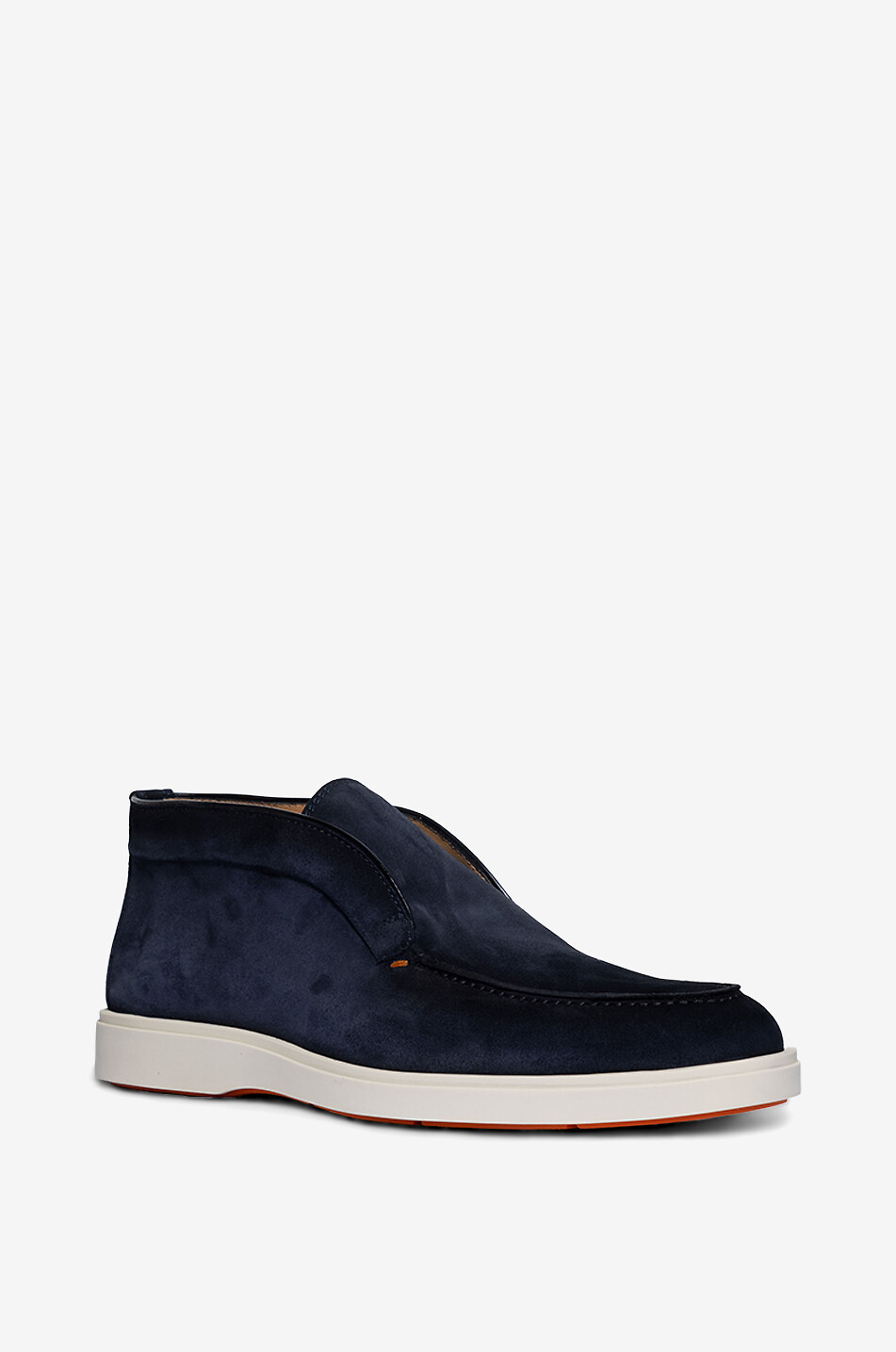 SANTONI Stiefeletten aus Wildleder Desert Boot Herren DUNKELBLAU 1