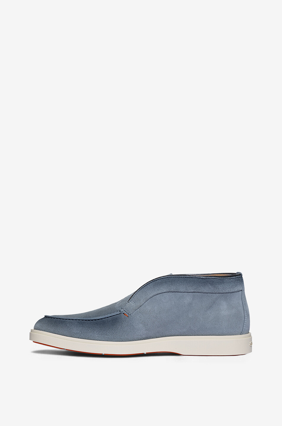 SANTONI Stiefeletten aus Wildleder Desert Boot Herren HELLBLAU 3