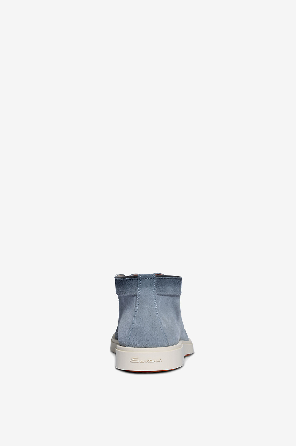 SANTONI Stiefeletten aus Wildleder Desert Boot Herren HELLBLAU 4