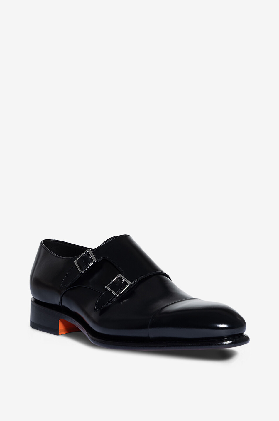 SANTONI Derbies à boucles en cuir Homme NOIR 1
