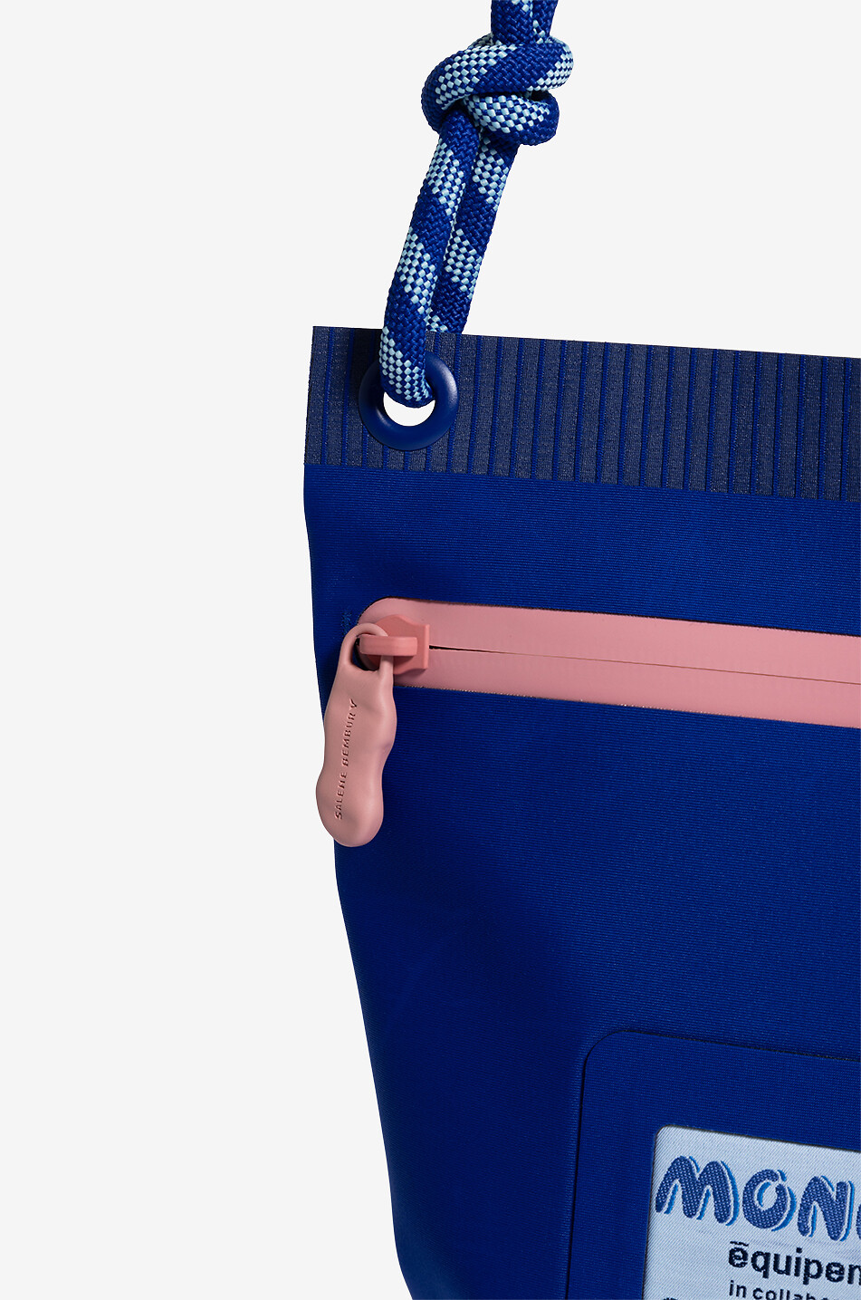 MONCLER Amoeba by Salehe Bembury technical fabric shoulder bag Men DARK BLUE 5