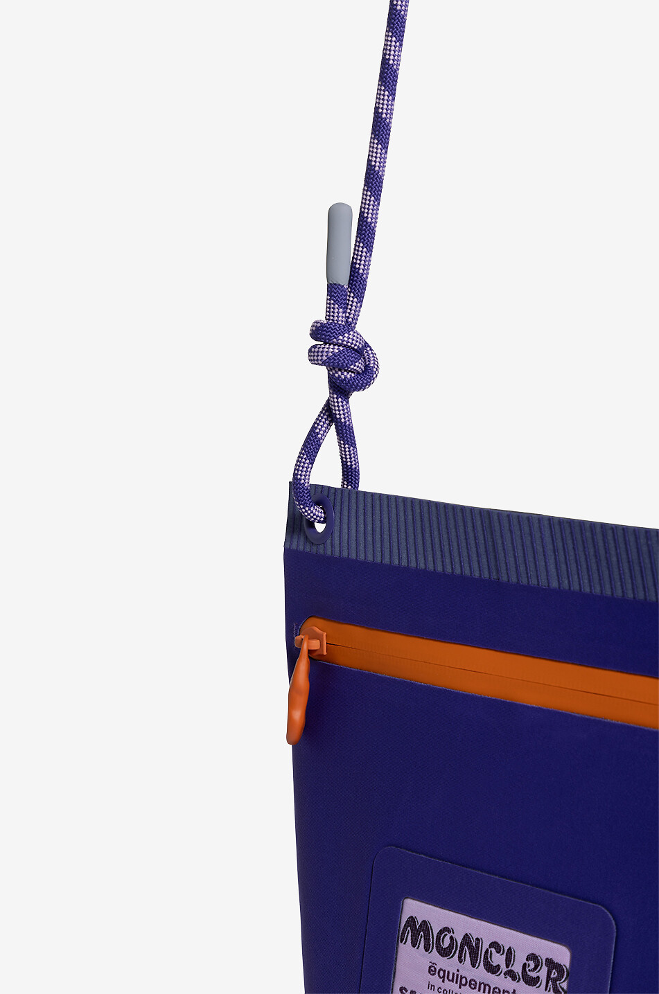 MONCLER Amoeba by Salehe Bembury technical fabric shoulder bag Men DARK PURPLE 5