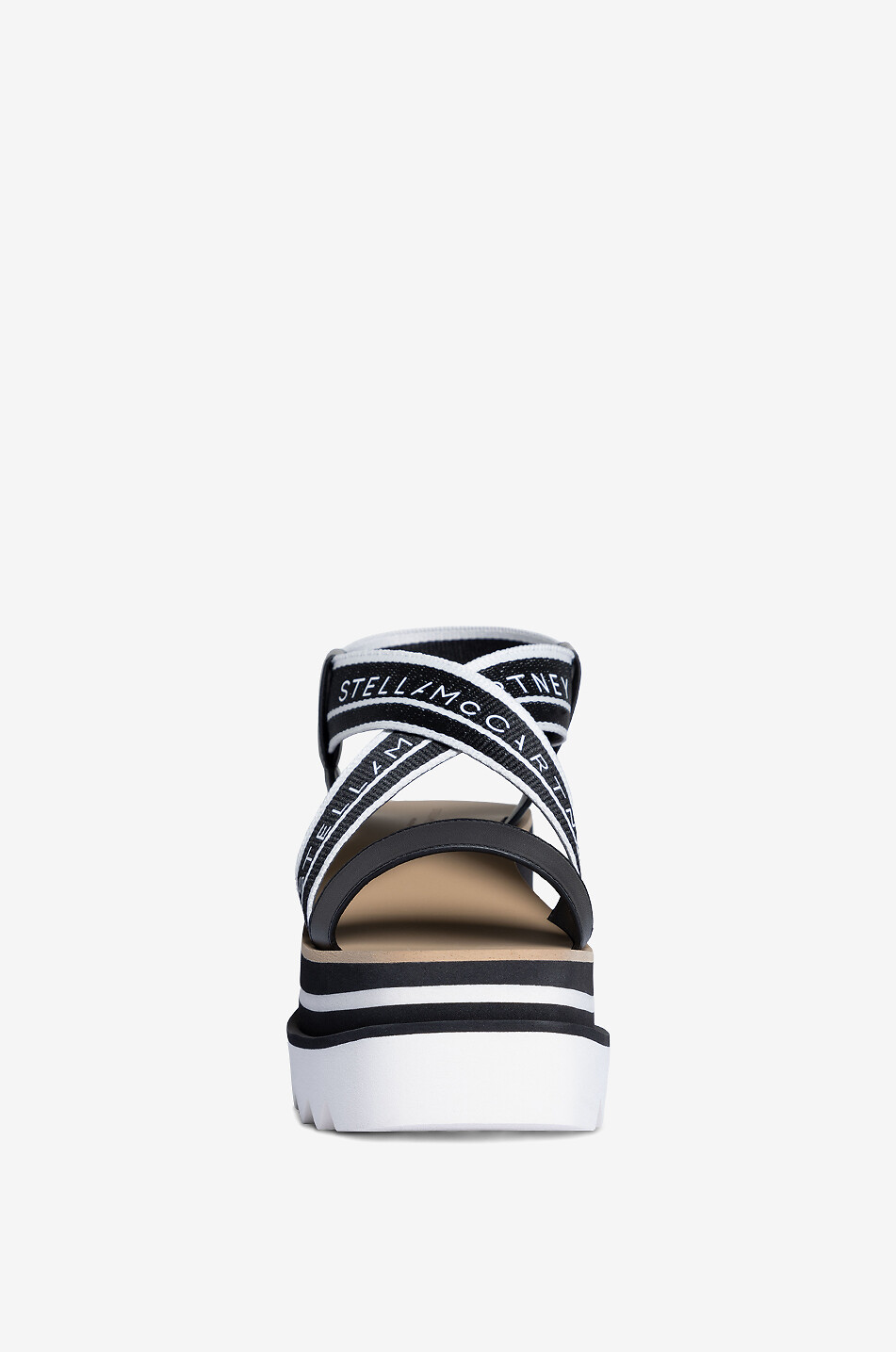 STELLA McCARTNEY Keilsandalen aus Stoff und Kunstleder Sneakelyse 30 Damen SCHWARZ 2