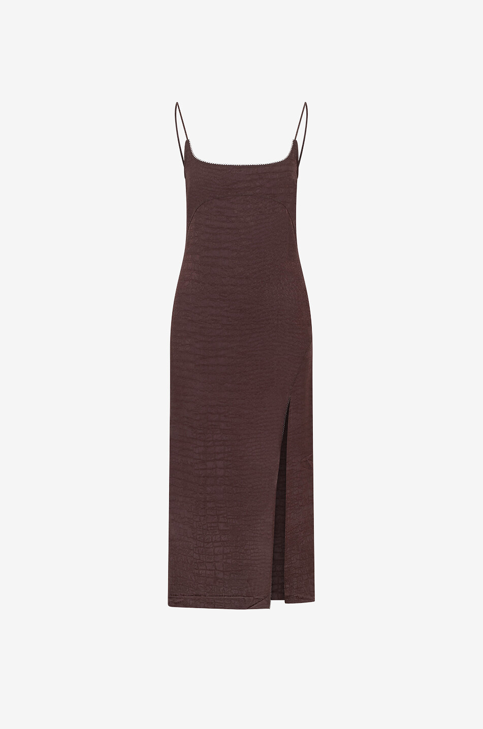 Midi-Trägerkleid aus Kroko-Jacquard La robe Notte