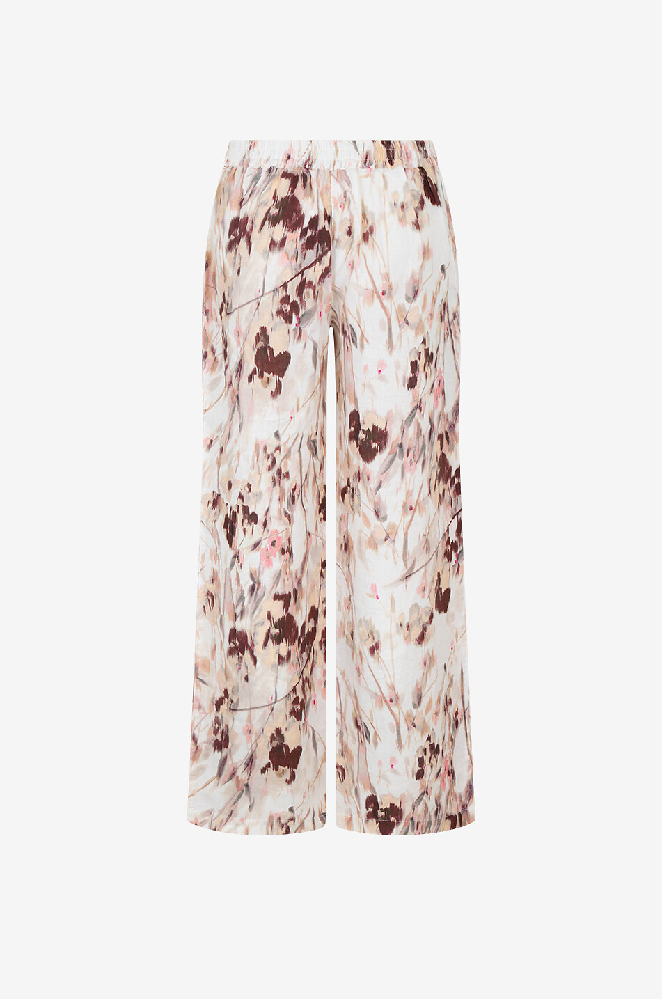 120% LINO Pantalon large fleuri en lin Femme MULTICOLORE 2