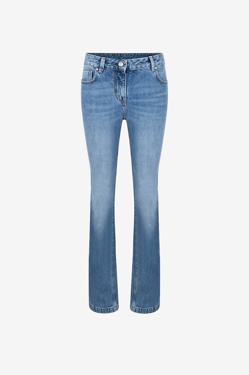 BARBARA BUI Jean droit en coton Femme BLEU 1