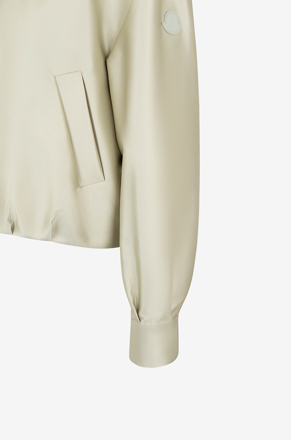 MONCLER Maupa lightweight duchesse bomber jacket Women GREEN 3
