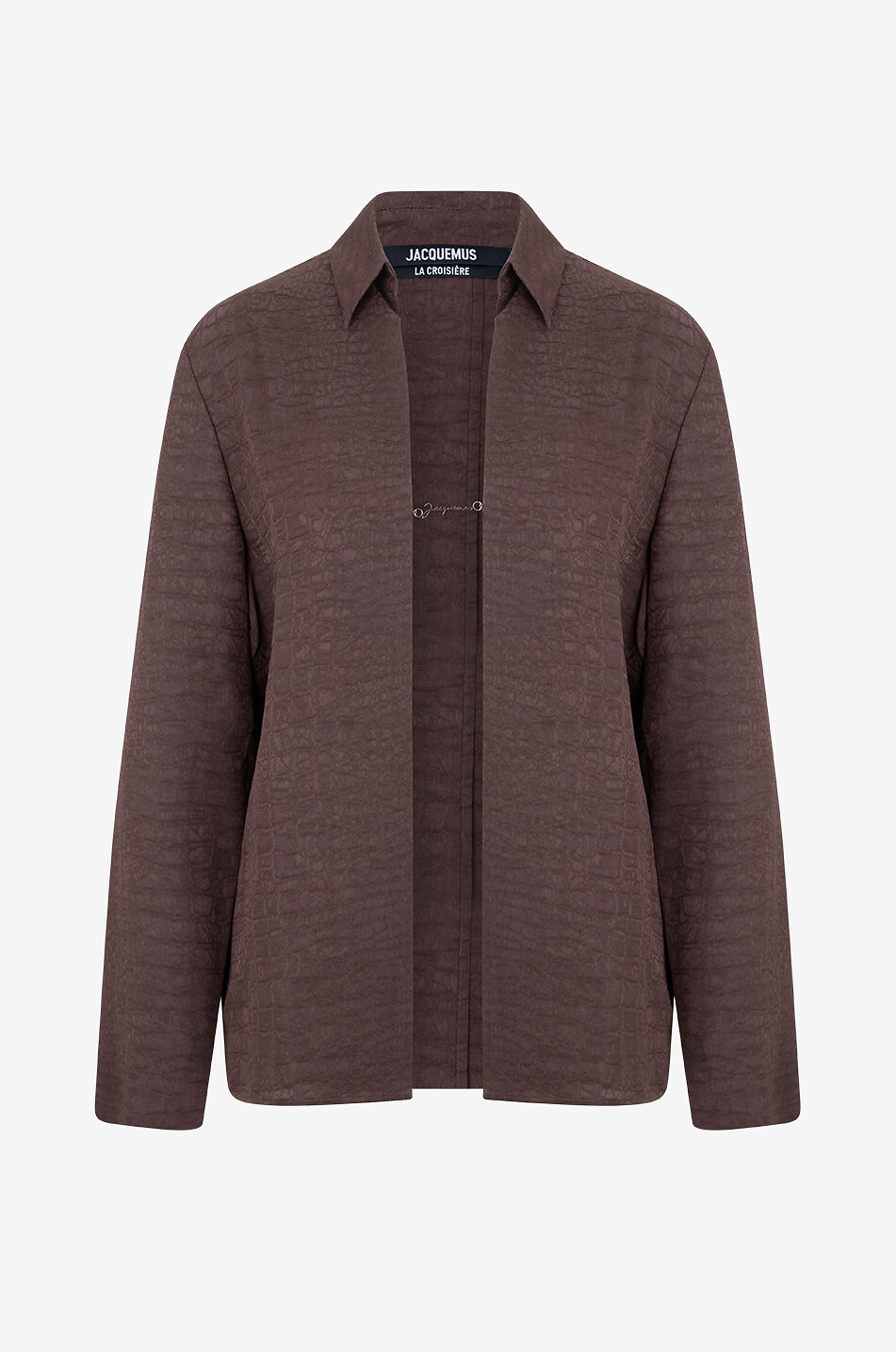 Geschlitztes Kroko-Jacquard-Hemd La chemise Notte