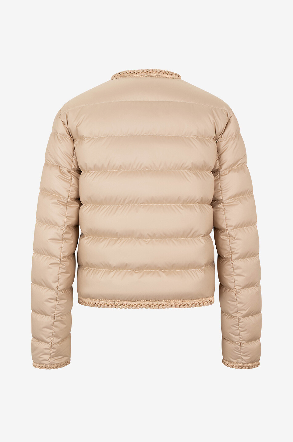 MONCLER Kurze Daunenjacke mit Flechtborten Gencay Damen BEIGE 2