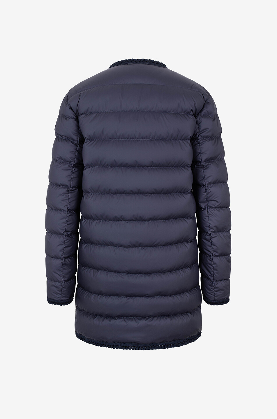 MONCLER Gencay long down jacket with braids Women DARK BLUE 2