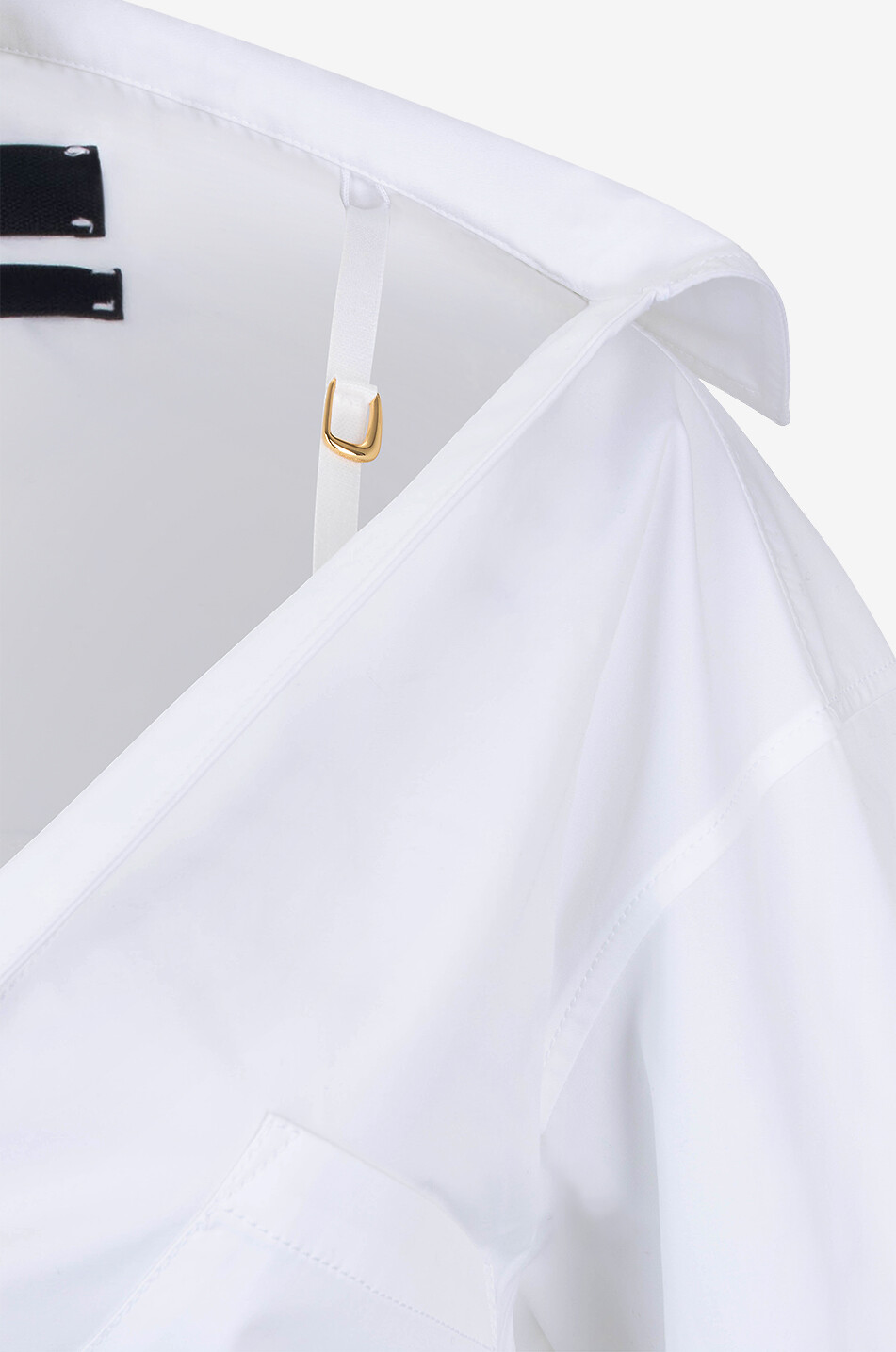 JACQUEMUS Minikleid aus Popeline La mini robe chemise Damen WEISS 3