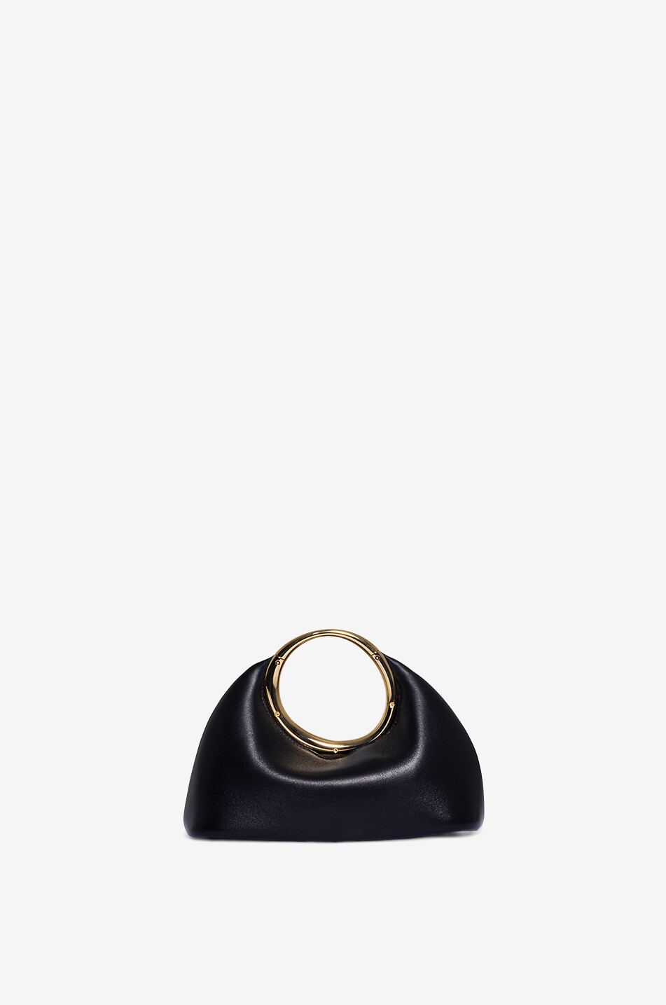 JACQUEMUS Sac à main en cuir nappa Le petit Calino Femme NOIR 4