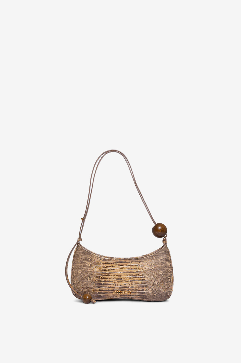 Le Bisou Perle lizard effect leather shoulder bag
