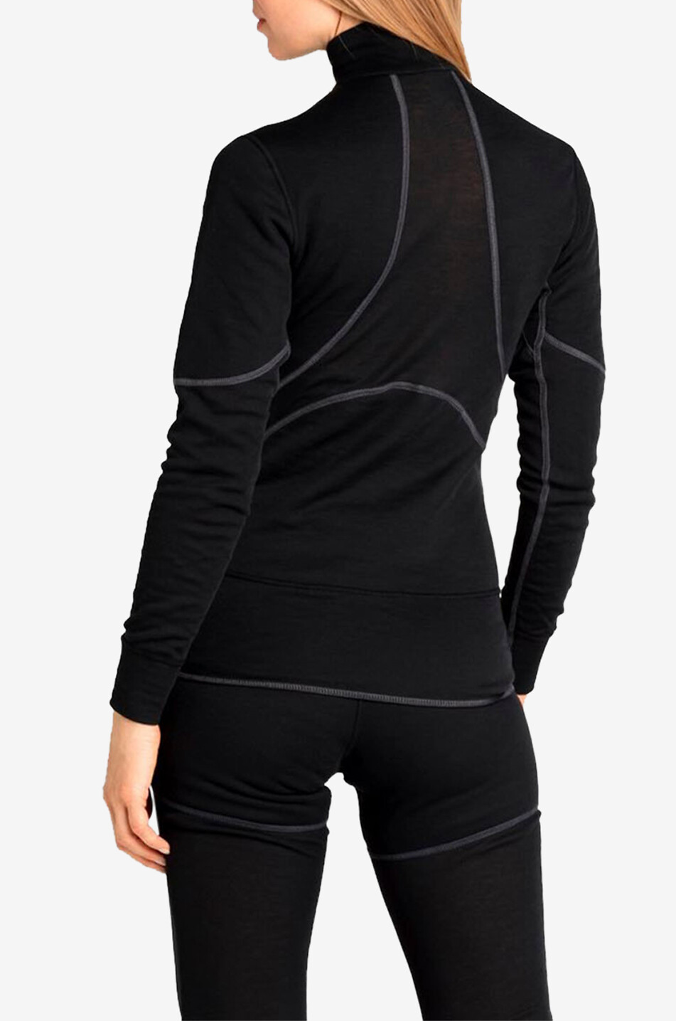 ODLO Active X-Warm Eco women's stand-up collar t-shirt Women BLACK 4