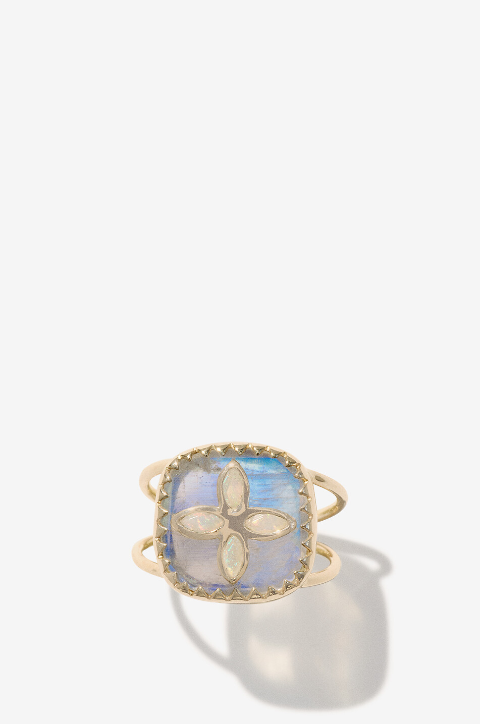 Goldring mit Mohnstein Bowie N°2