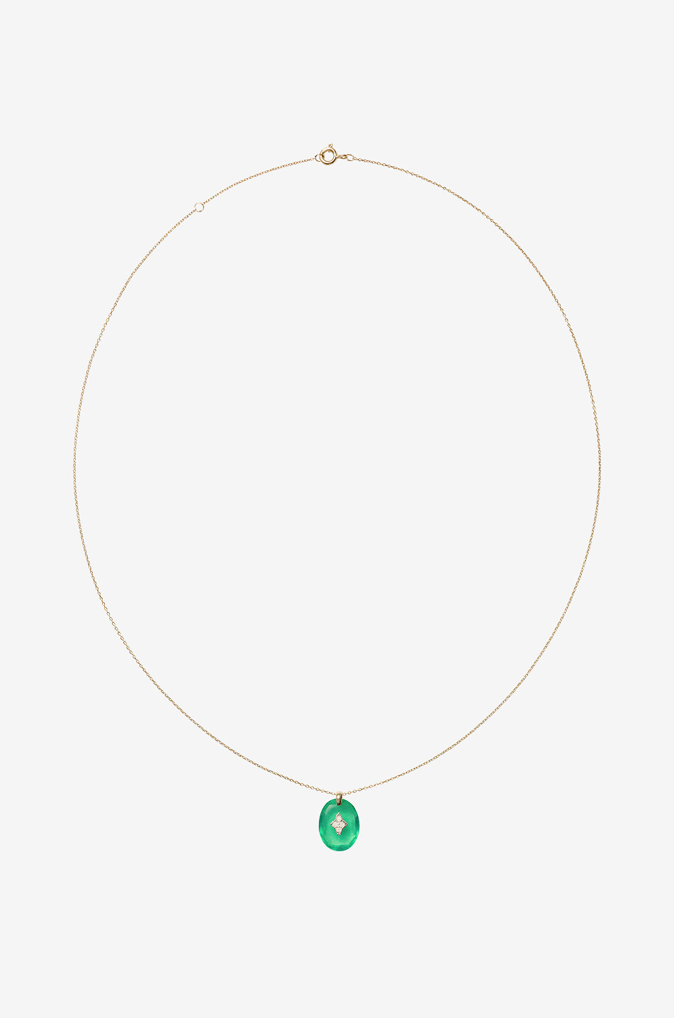 Gina yellow gond and diamond necklace