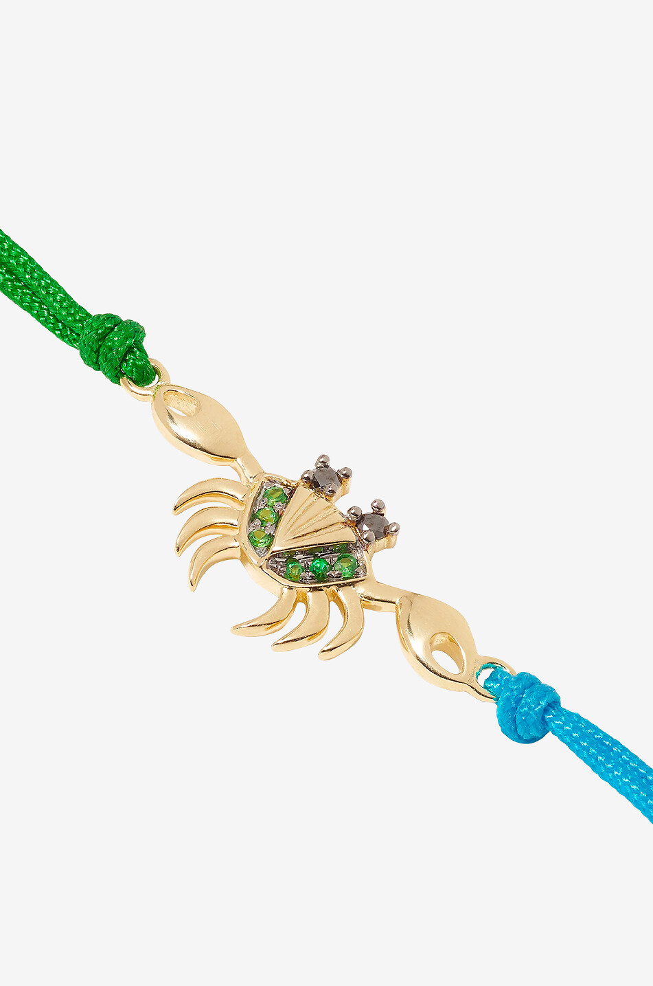 YVONNE LEON Kordelarmband mit Gold und Diamant Crabe Fil Damen BUNT 2