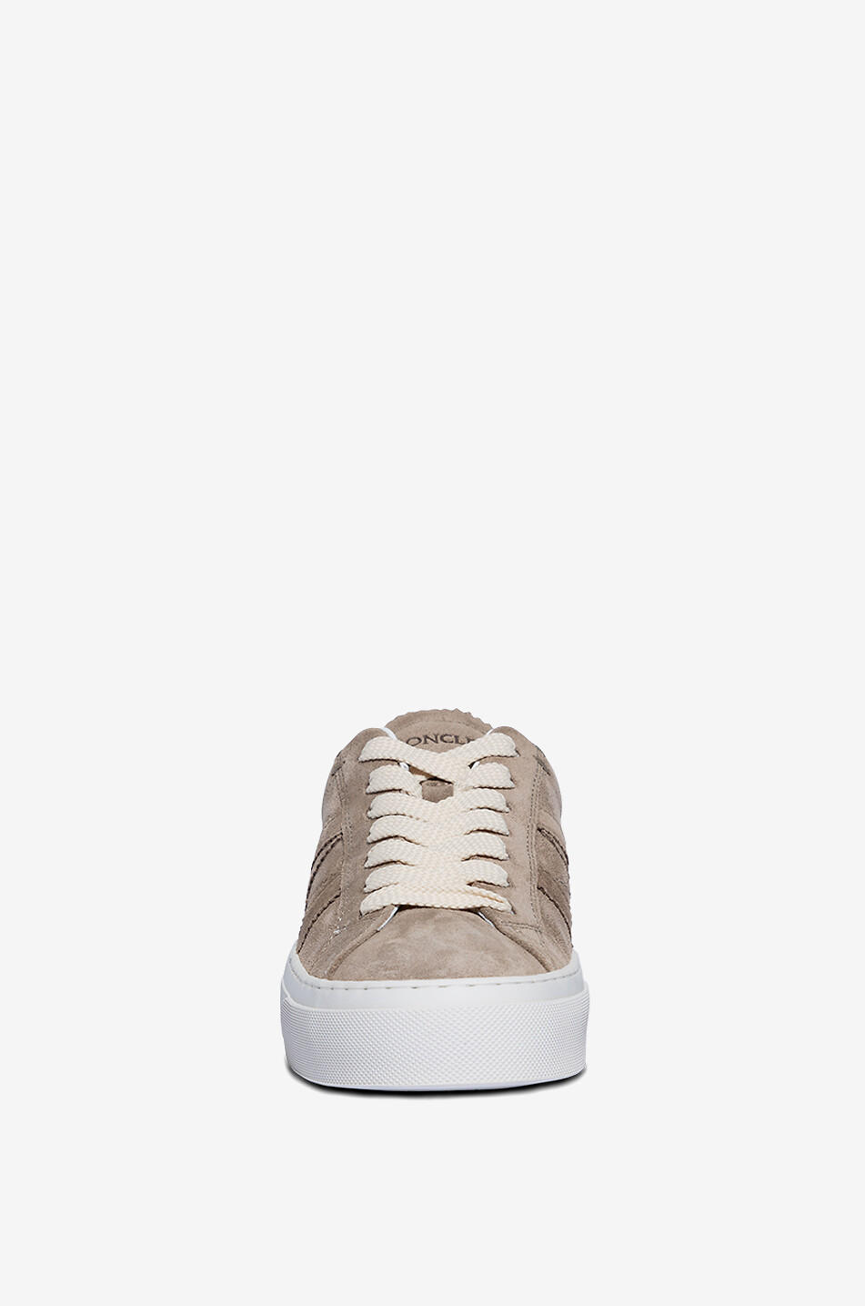 MONCLER Niedrige Schnürsneakers aus Wildleder Monaco2 Damen BEIGE 2